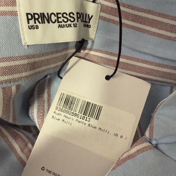 Princess Polly Rush Hour Pants Blue Multi, 8 - Picture 5 of 6